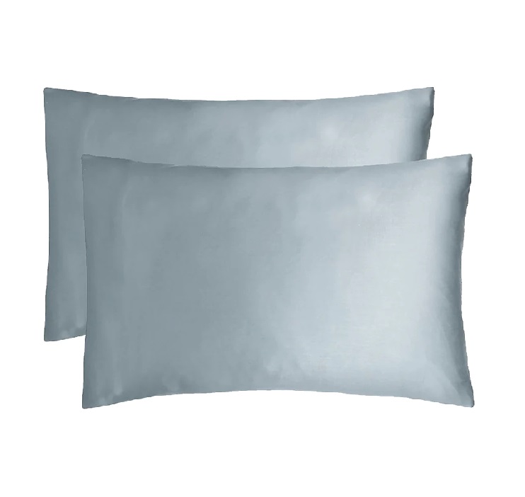 Bambury Satin Pillowcase Pair - Slate Blue